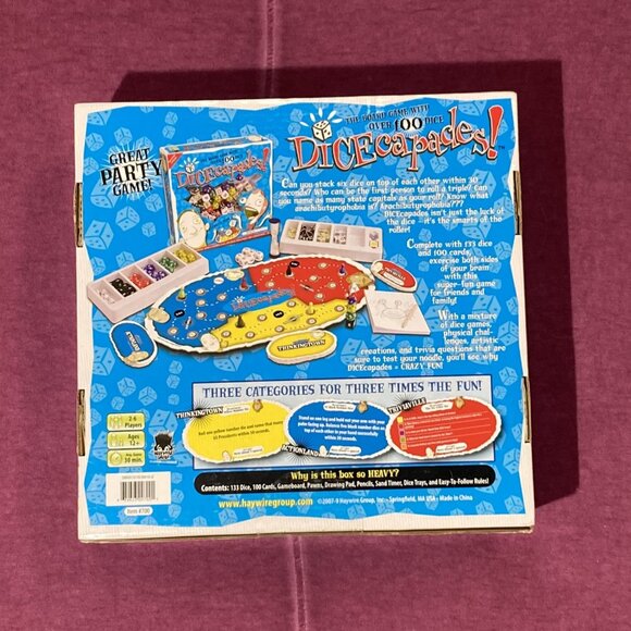 Dicecapades Board Game, Over 100 Dice (133) 1st Edition Haywire 2007 NEW, SEALED - Picture 2 of 3